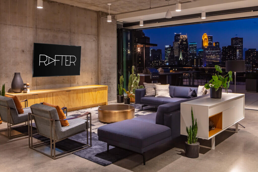 Rafter Apartments furnished by Atmosphere Commercial Interiors