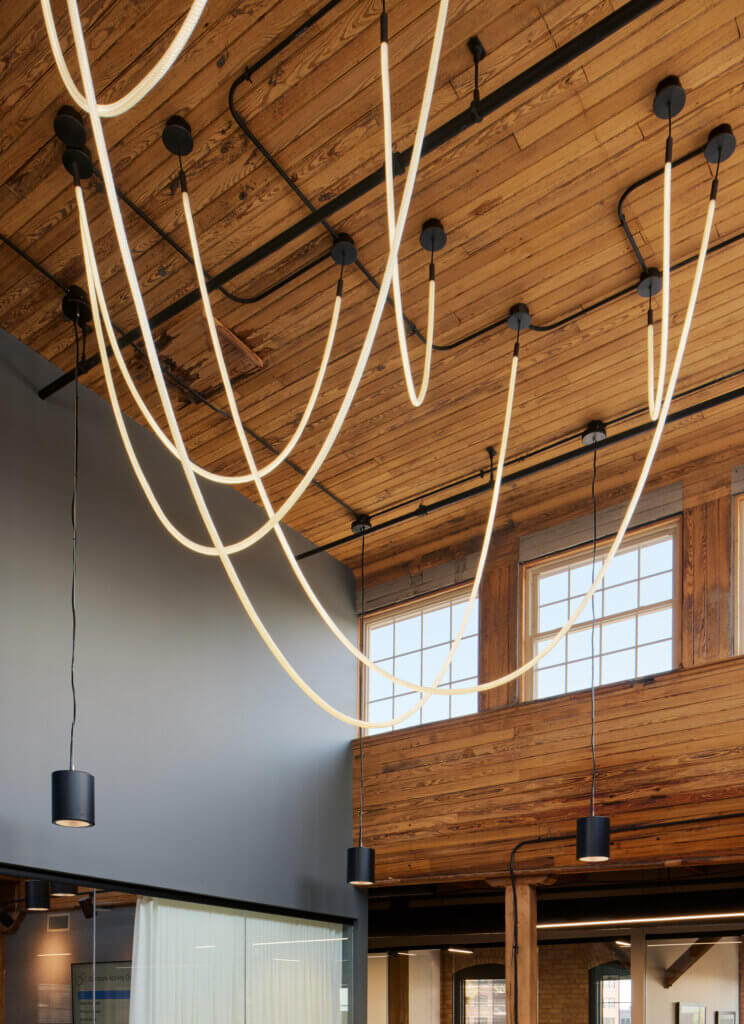 Northborne Partners of Minneapolis, MN transformed warehouse into modern workspace