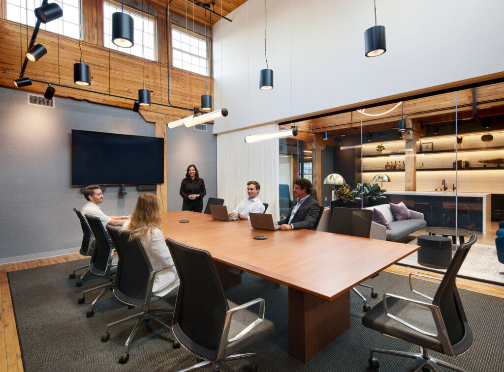 Northborne Partners of Minneapolis, MN transformed warehouse into modern workspace