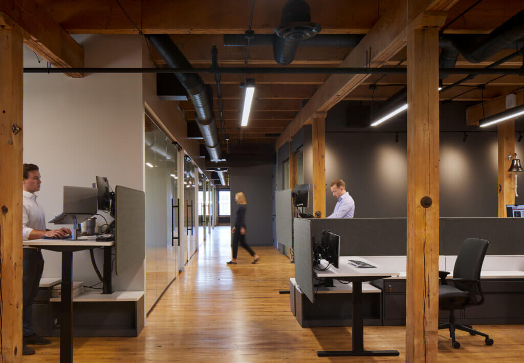 Northborne Partners of Minneapolis, MN transformed warehouse into modern workspace