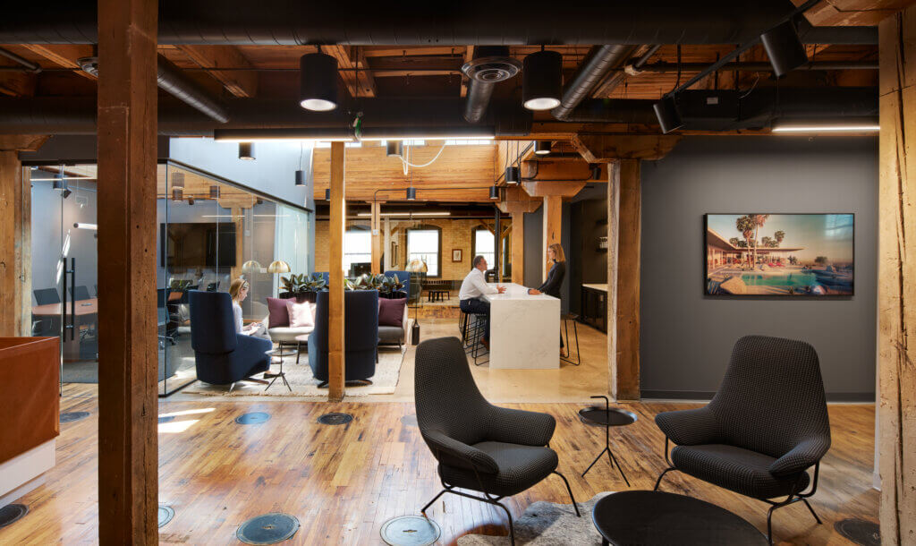 Northborne Partners of Minneapolis, MN transformed warehouse into modern workspace