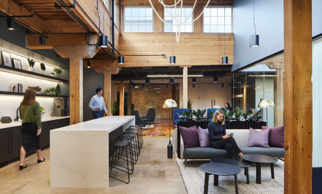 Northborne Partners of Minneapolis, MN transformed warehouse into modern workspace