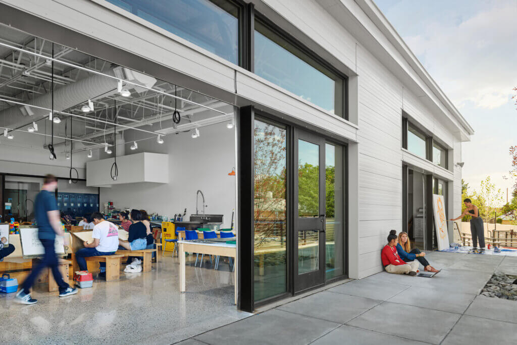 New Mexico School for the Arts classroom furniture, social and administrative spaces, by Atmosphere Commercial Interiors in Albuquerque NM