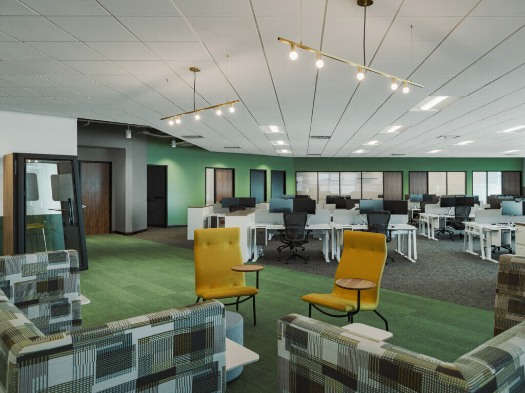 Northern Trust workpoint seating area