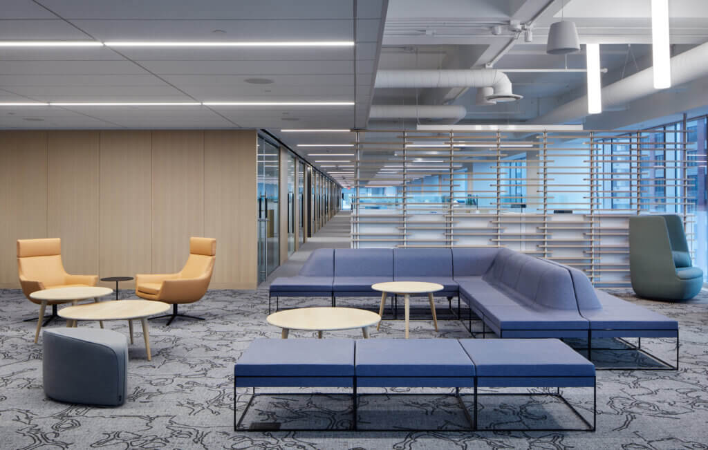 Gateway 22 multi-office relocation in Minneapolis, MN, furnished by Atmosphere Commercial Interiors